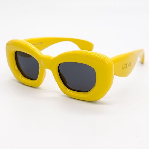 NEW LW40117I 39A LOEWE SUNGLASSES, UNISEX YELLOW EYEWEAR LOEWE main image 10